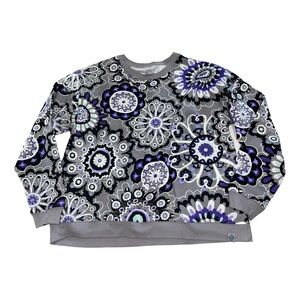 Vera Bradley French Terry Crewneck Sweatshirt in Tranquil Medallion medium